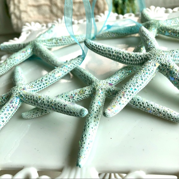 Tiffany Blue STARFISH ORNAMENTS - Picture 3 of 5